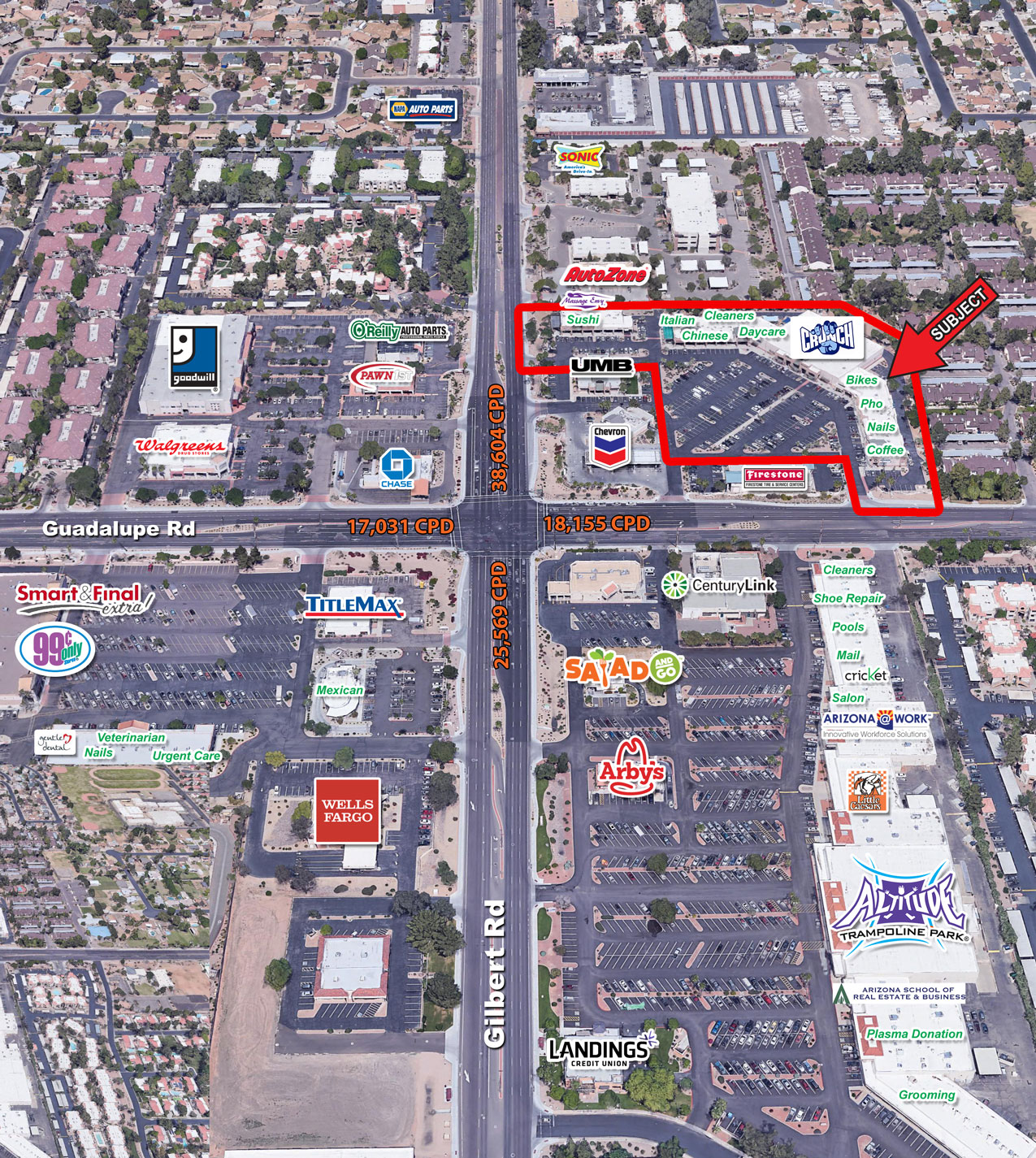 Guadalupe Road And Gilbert Road - NEC - Velocity Retail