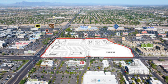 SanTan Crossing Intersection Aerial