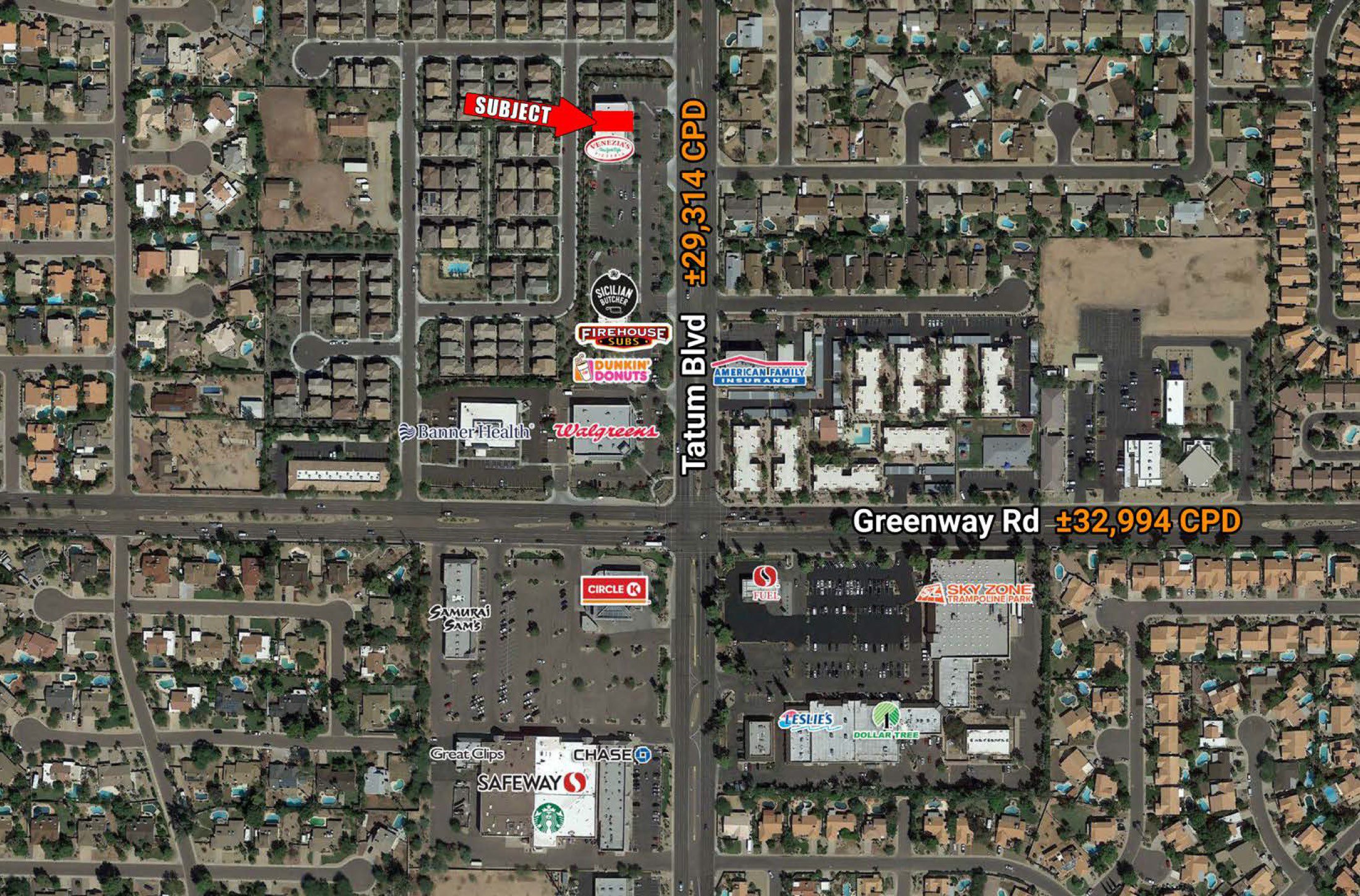 Greenway Rd and Tatum Blvd CLOSE