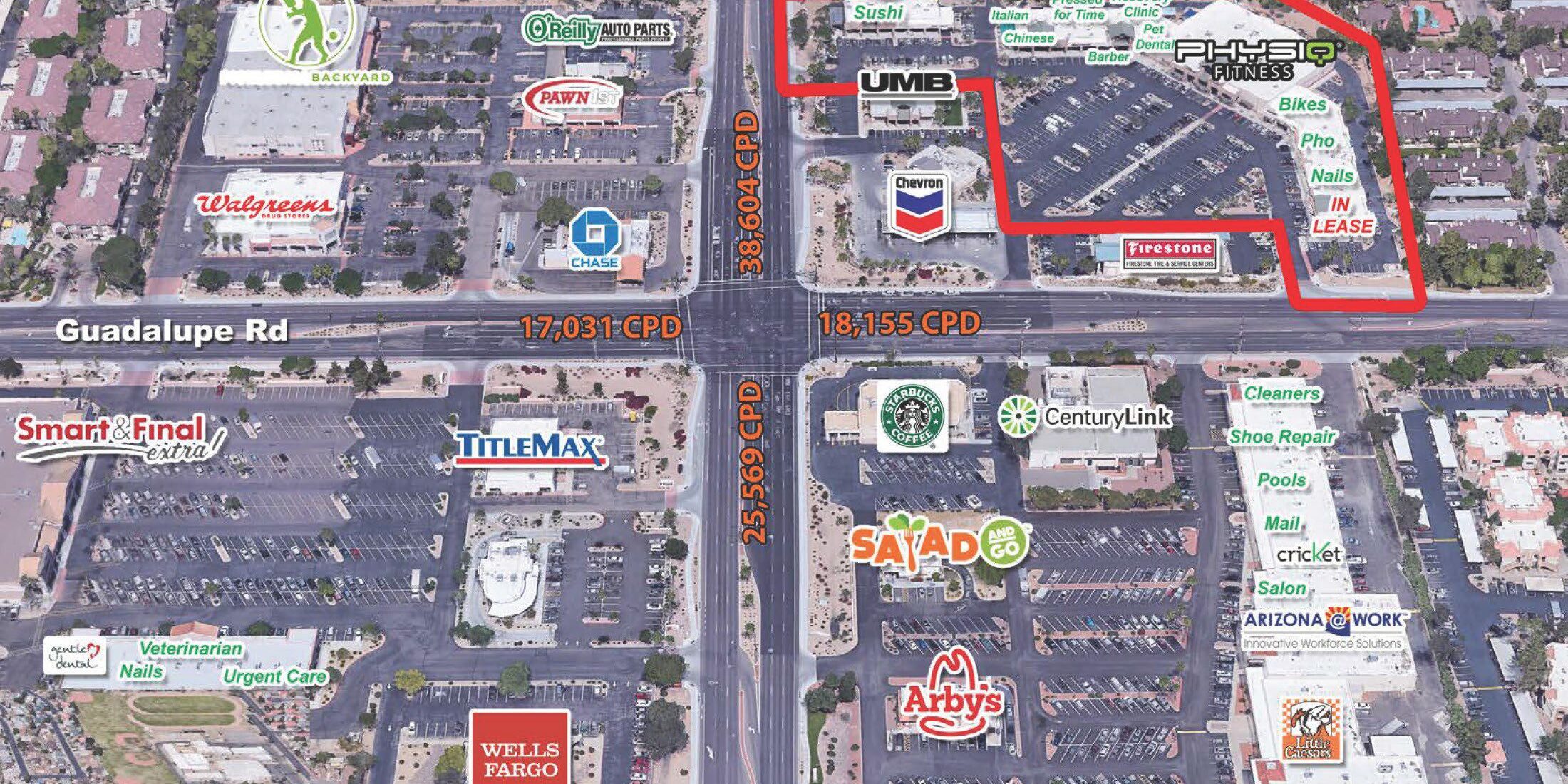 Guadalupe Road and Gilbert Road
