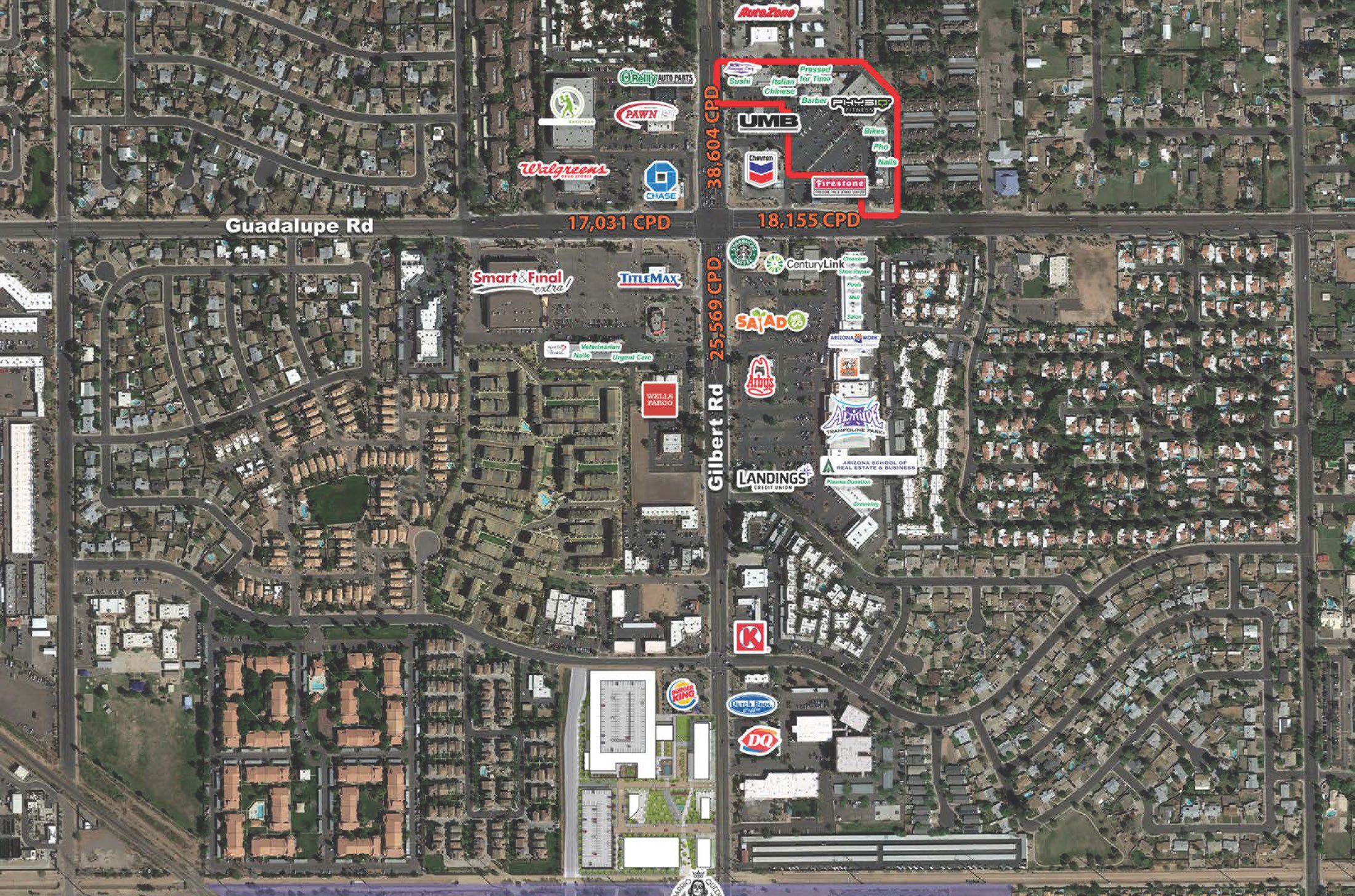 Guadalupe Road and Gilbert Road – NEC