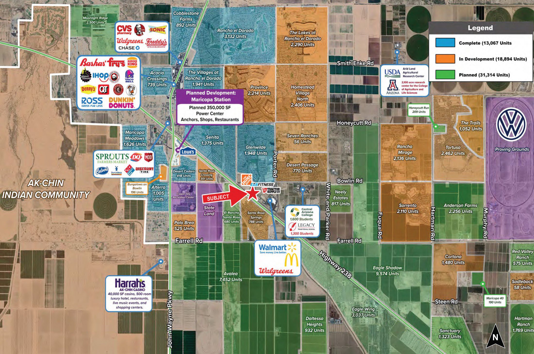 Maricopa-Casa Grande Hwy and Porter Rd – NEC