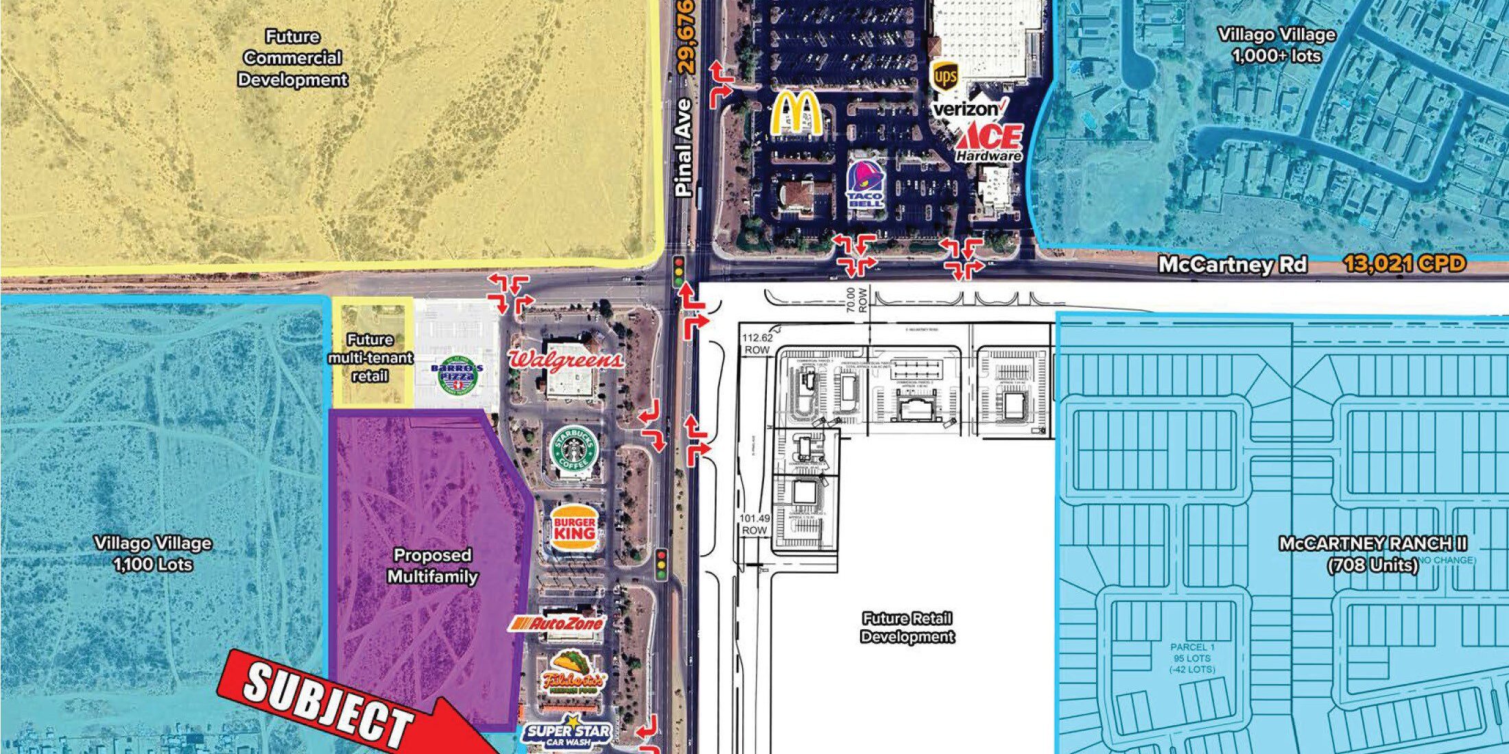 McCartney Rd and Pinal Ave