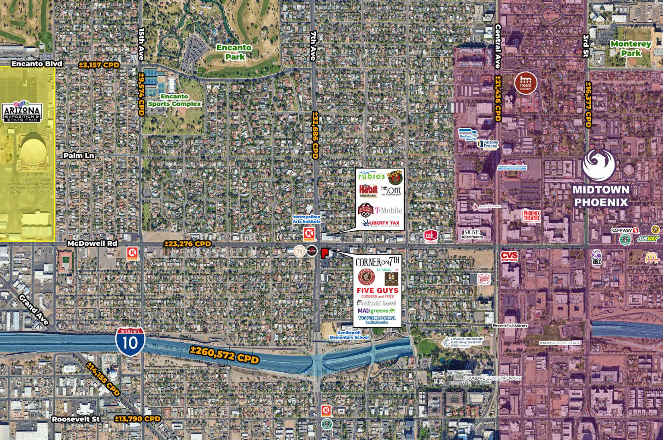 McDowell Rd and 7th Ave – SEC