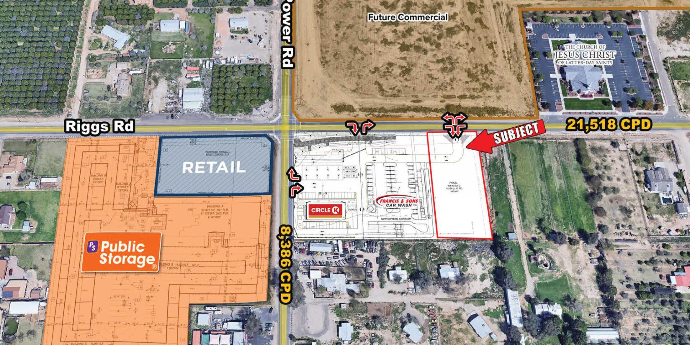 Riggs Rd and Power Rd