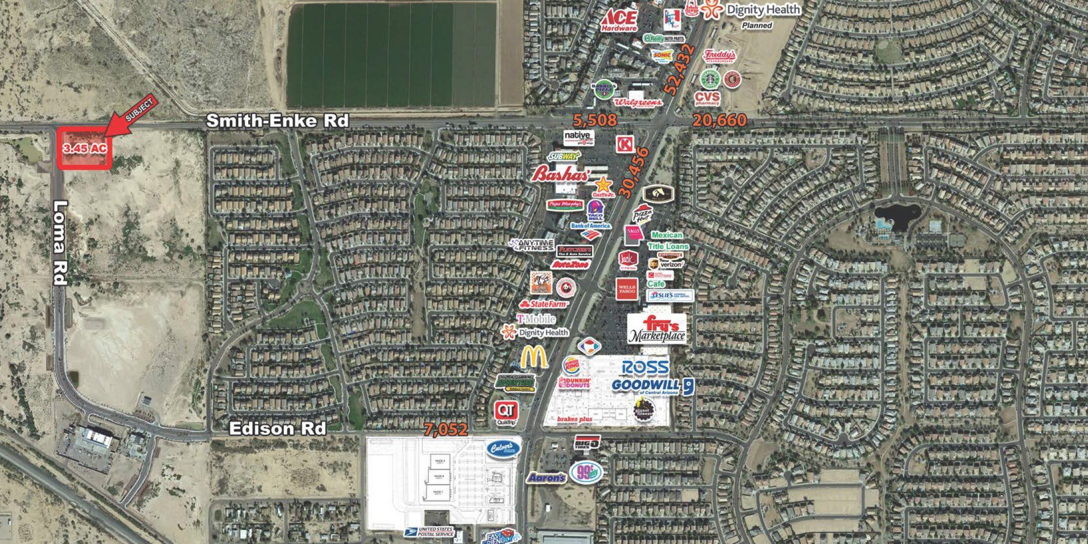 Smith-Enke Road and Loma Road