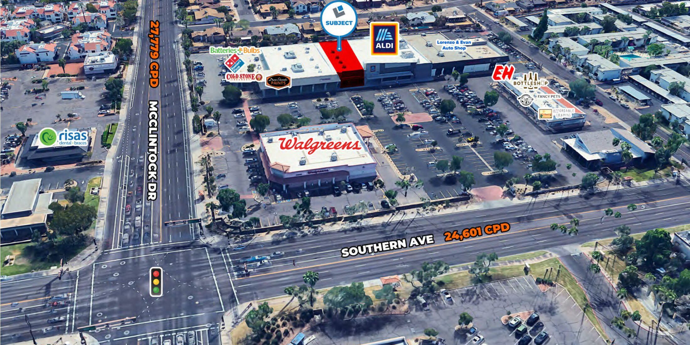 Southern Ave and McClintock Drive