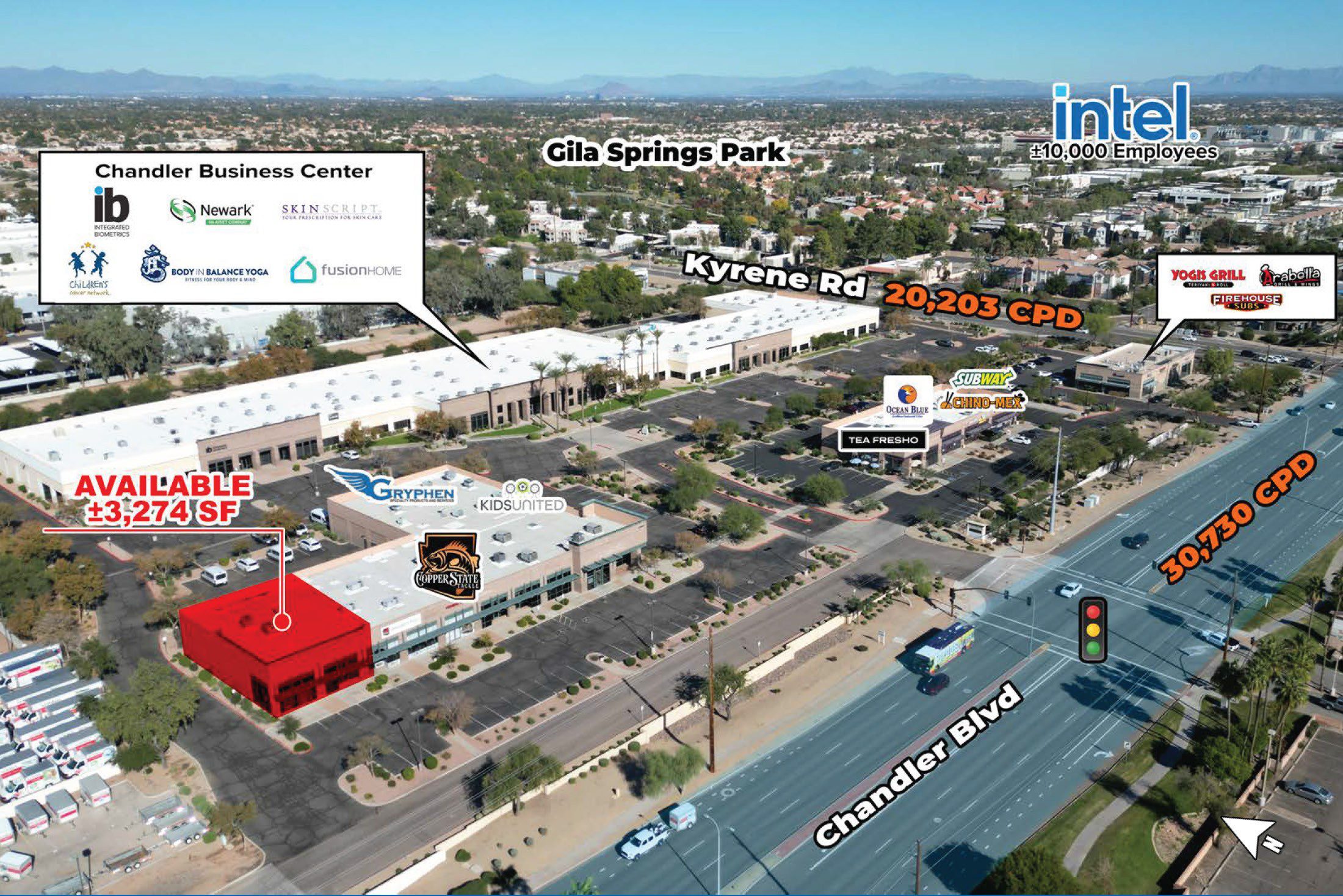 Chandler Blvd and Kyrene Rd - NWC