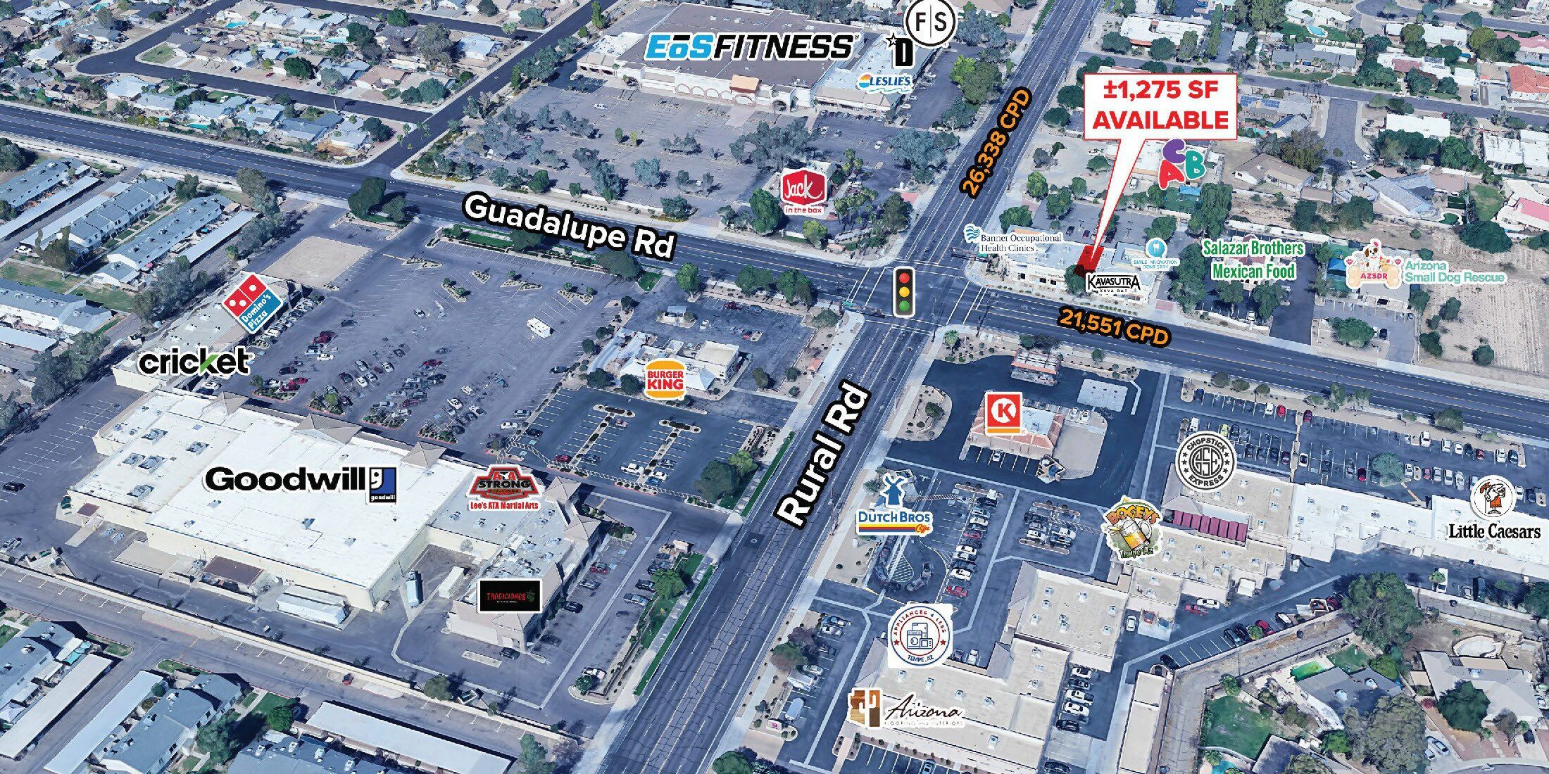 Guadalupe Rd and Rural Rd