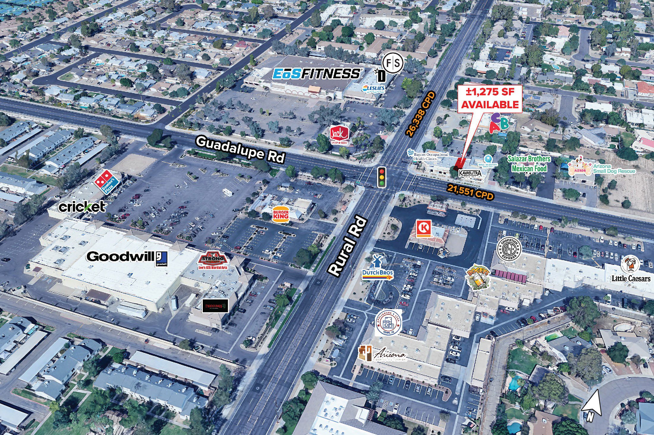 Guadalupe Rd and Rural Rd