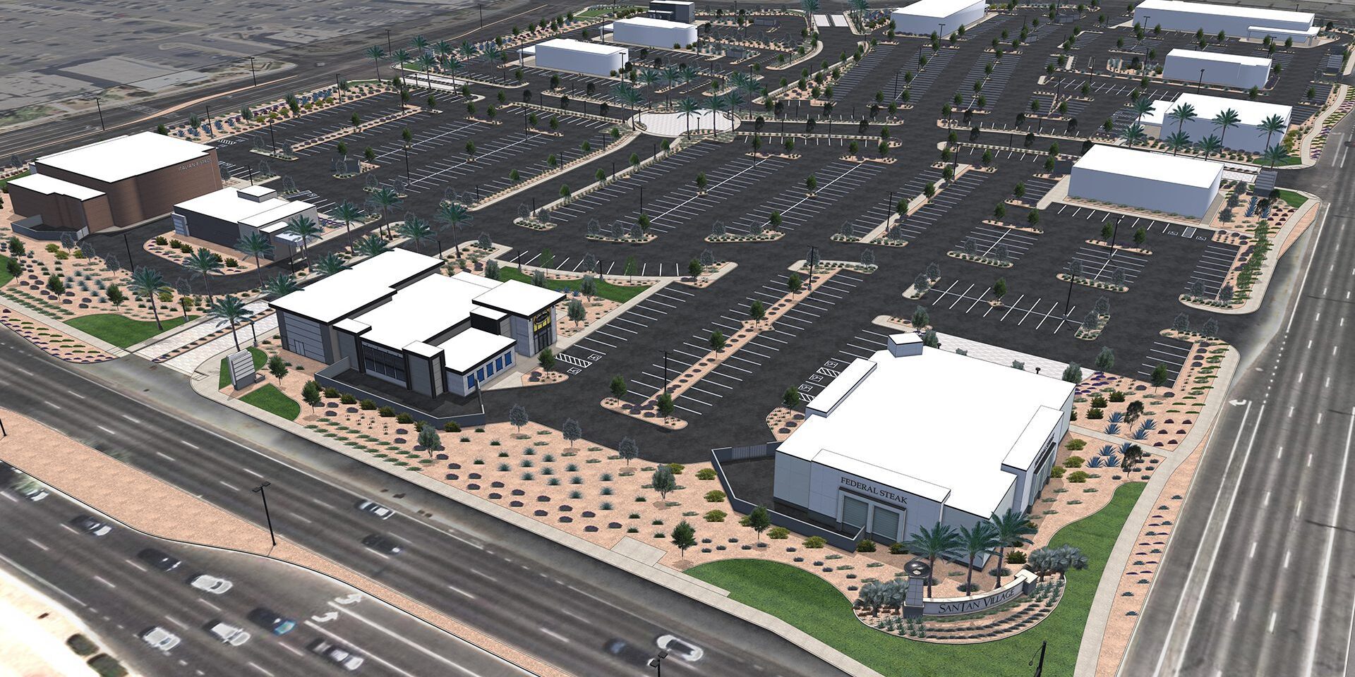 Williams Field Rd and SanTan Village Pkwy