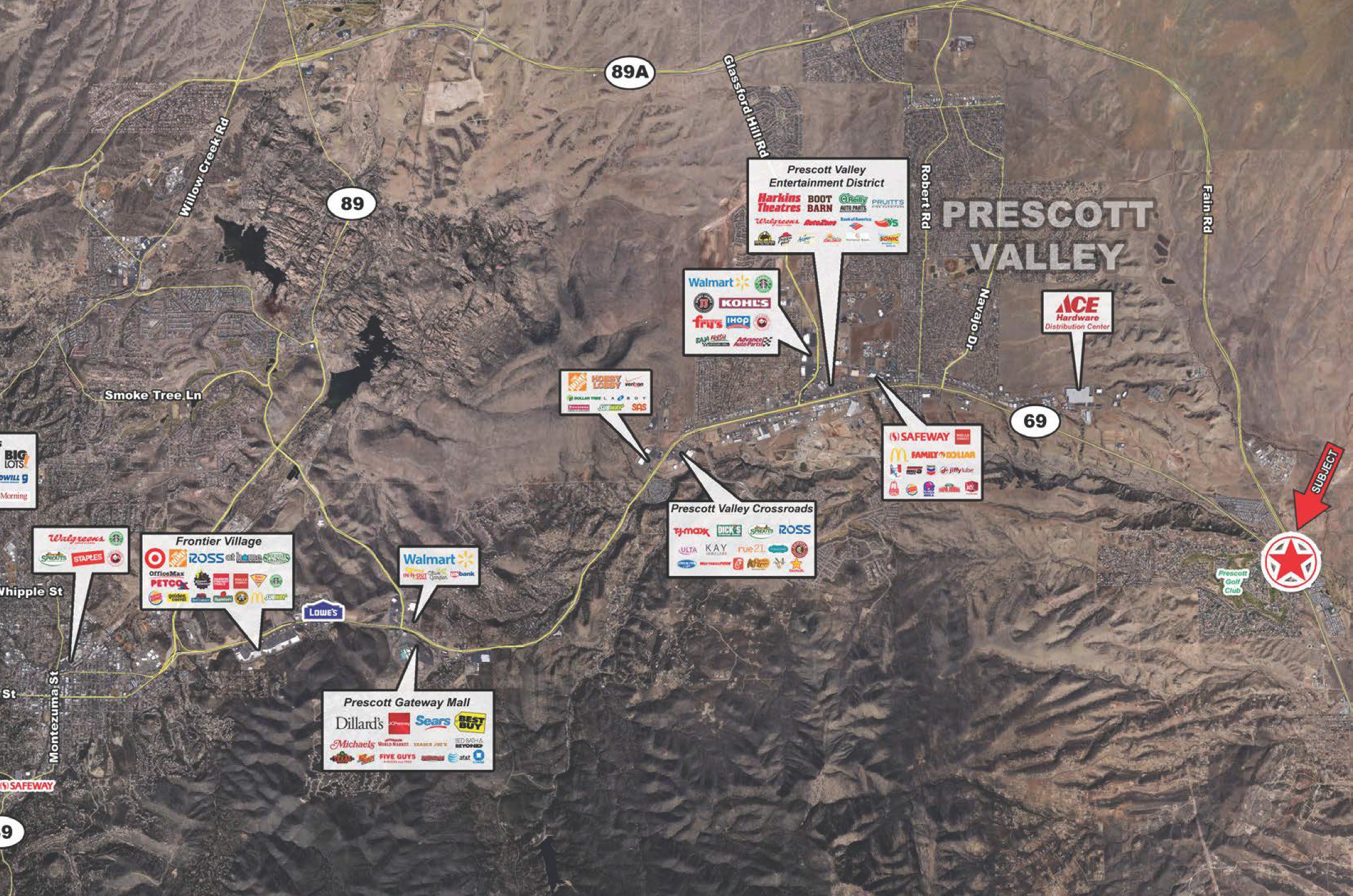 US 69 and Prescott Country Club Boulevard – SWC