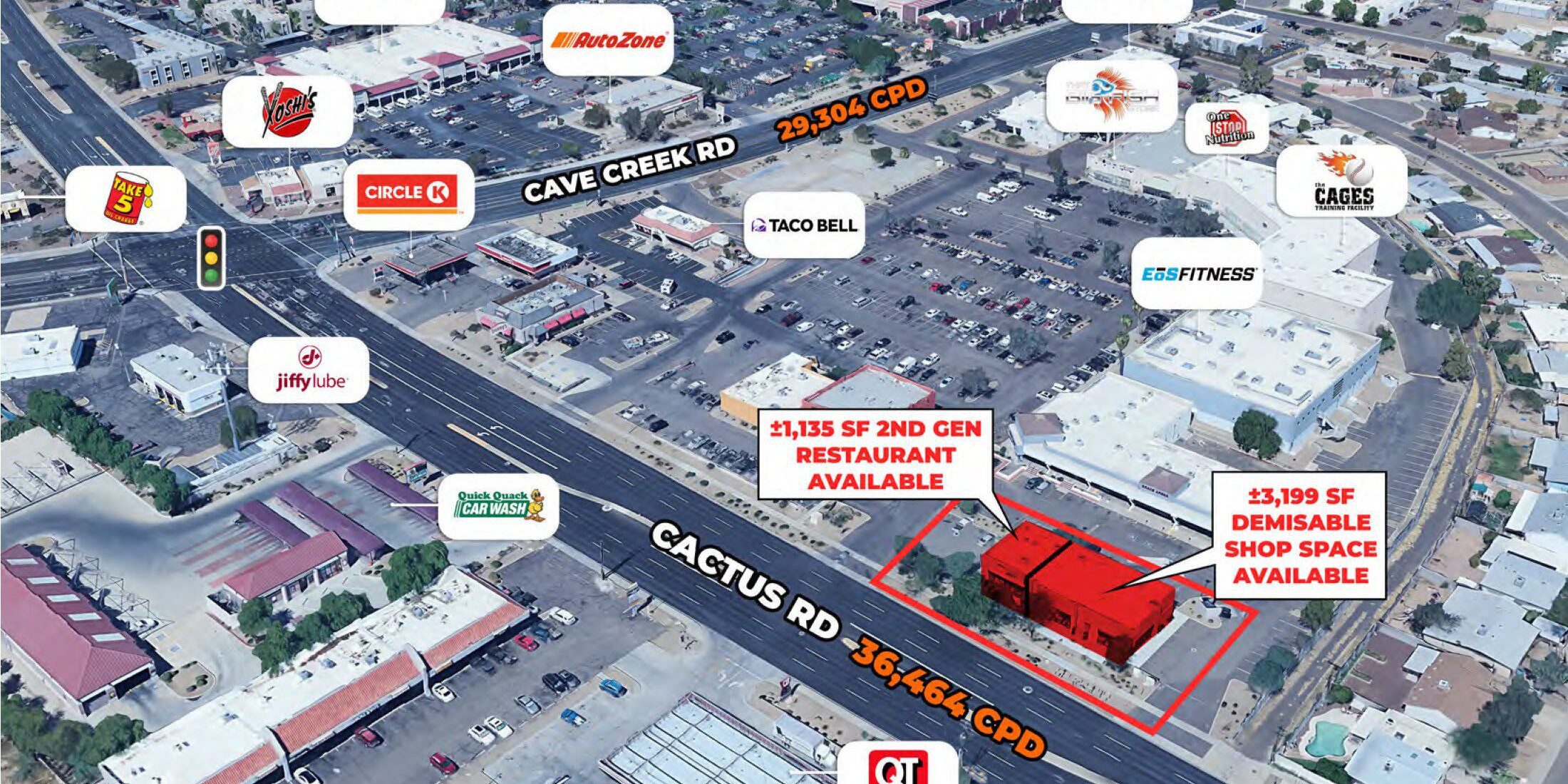 Cactus Rd and Cave Creek Rd