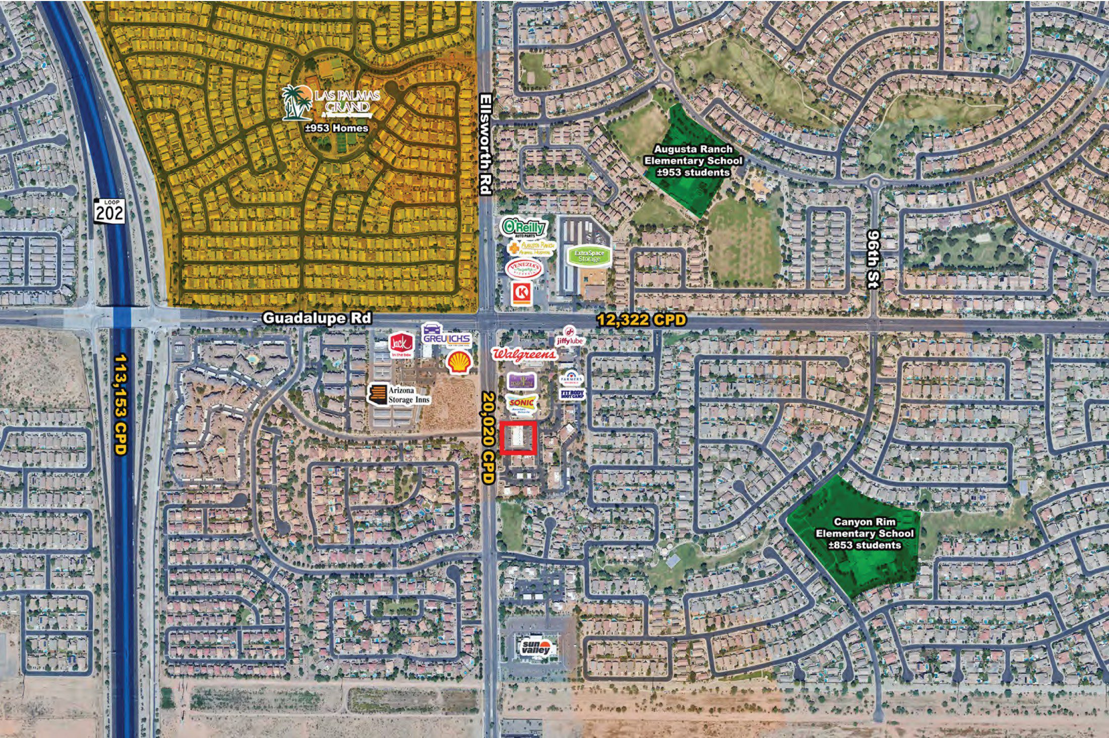 Guadalupe Rd and Ellsworth Rd – SEC