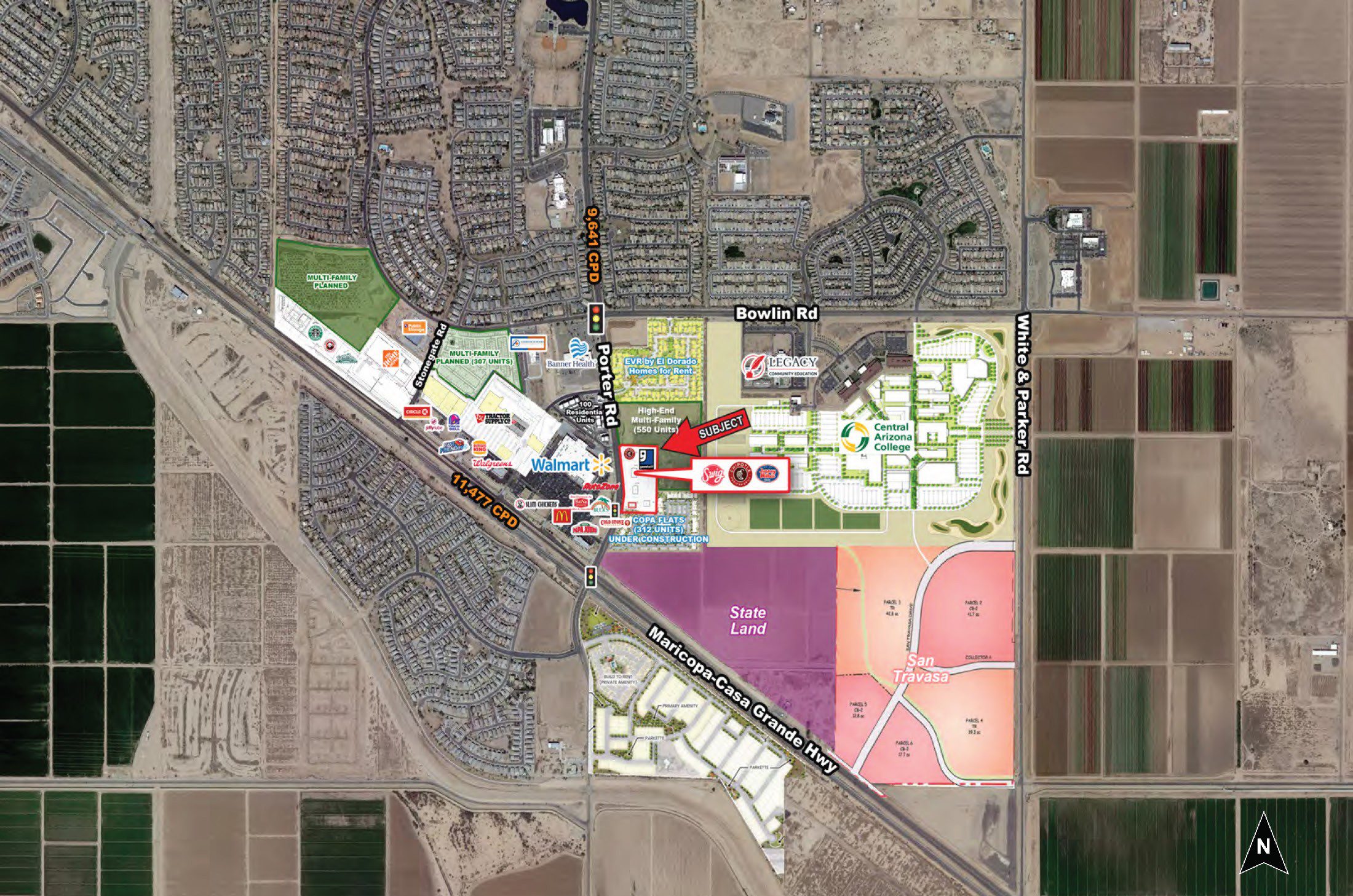 Maricopa-Casa Grande Hwy and Porter Rd mid