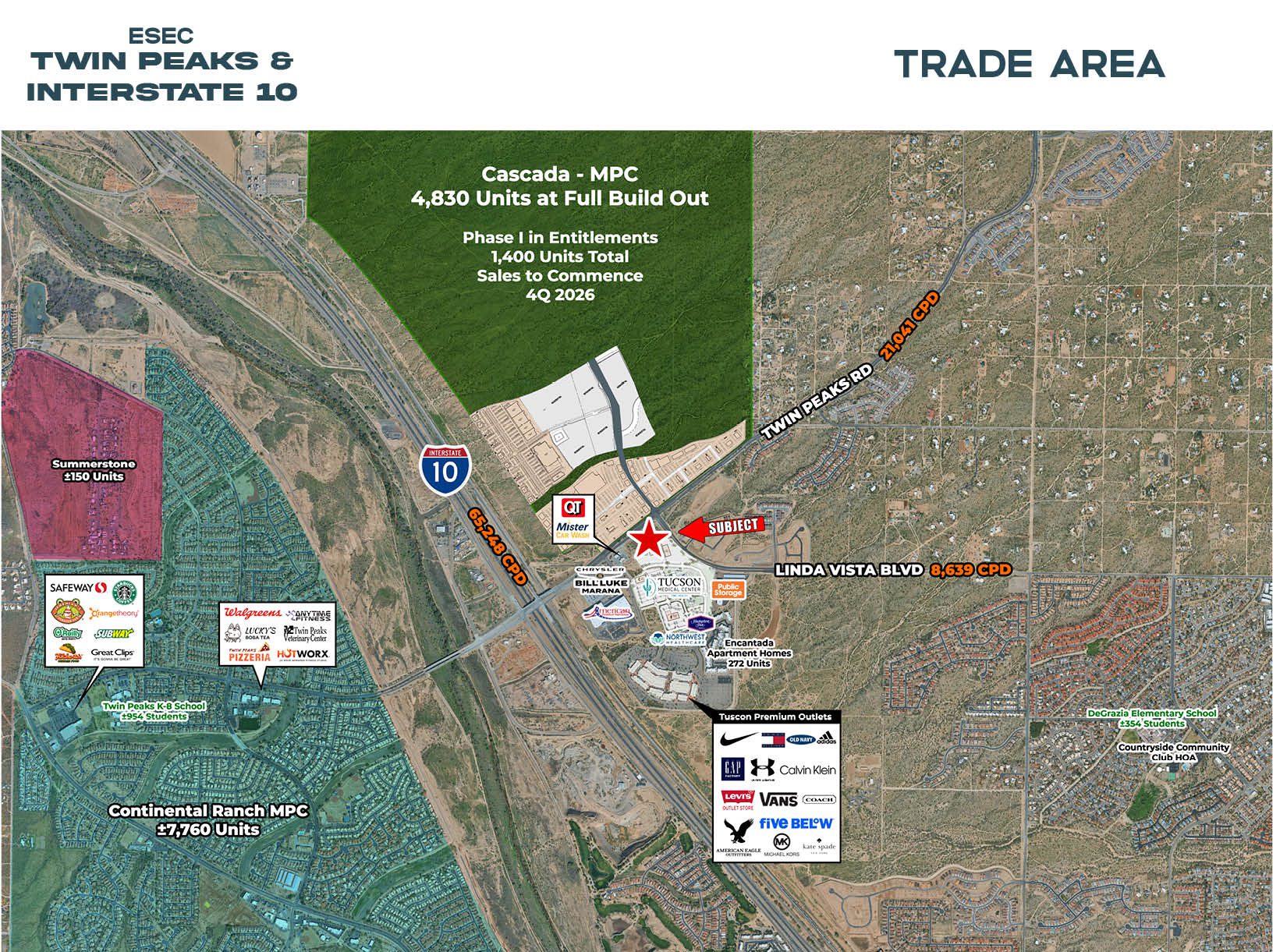 Twin Peaks Rd and Interstate 10 – ESEC