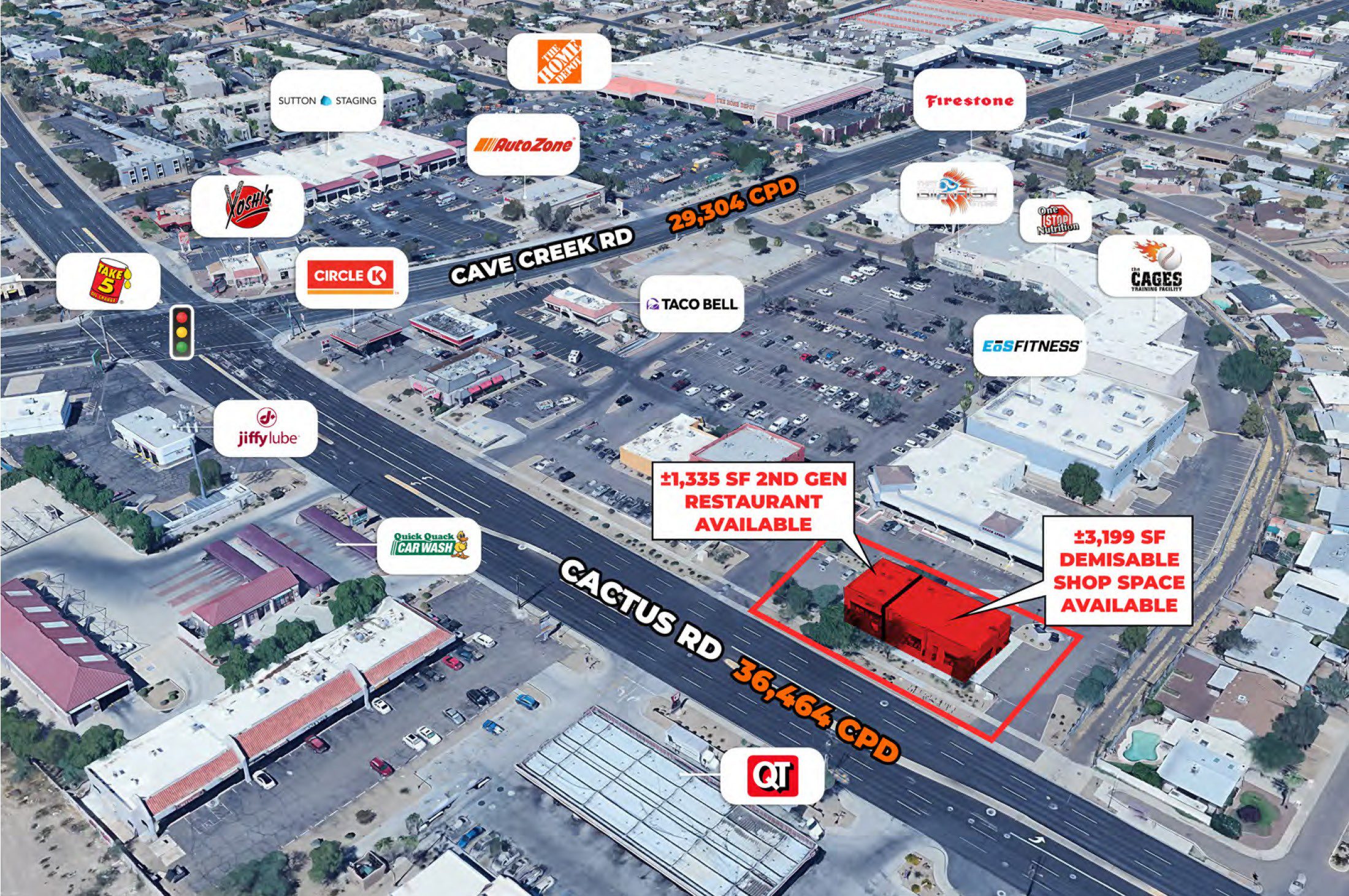 Cactus Rd and Cave Creek Rd