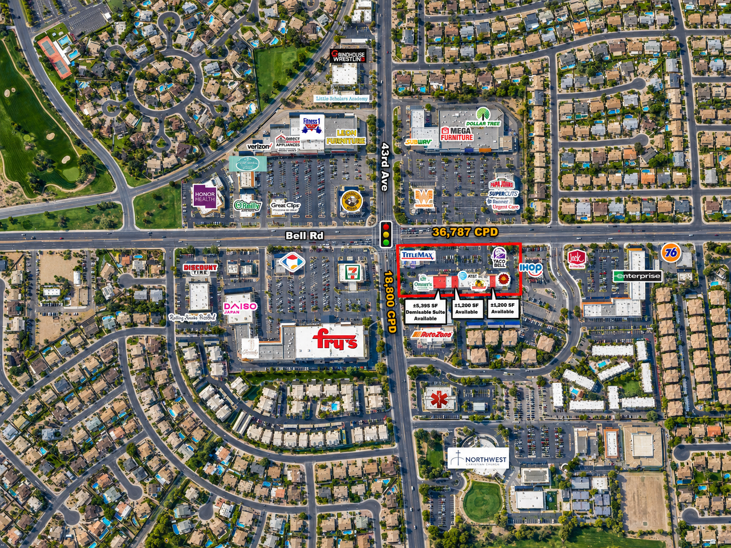 Bell Rd and 43rd Ave Mid Aerial