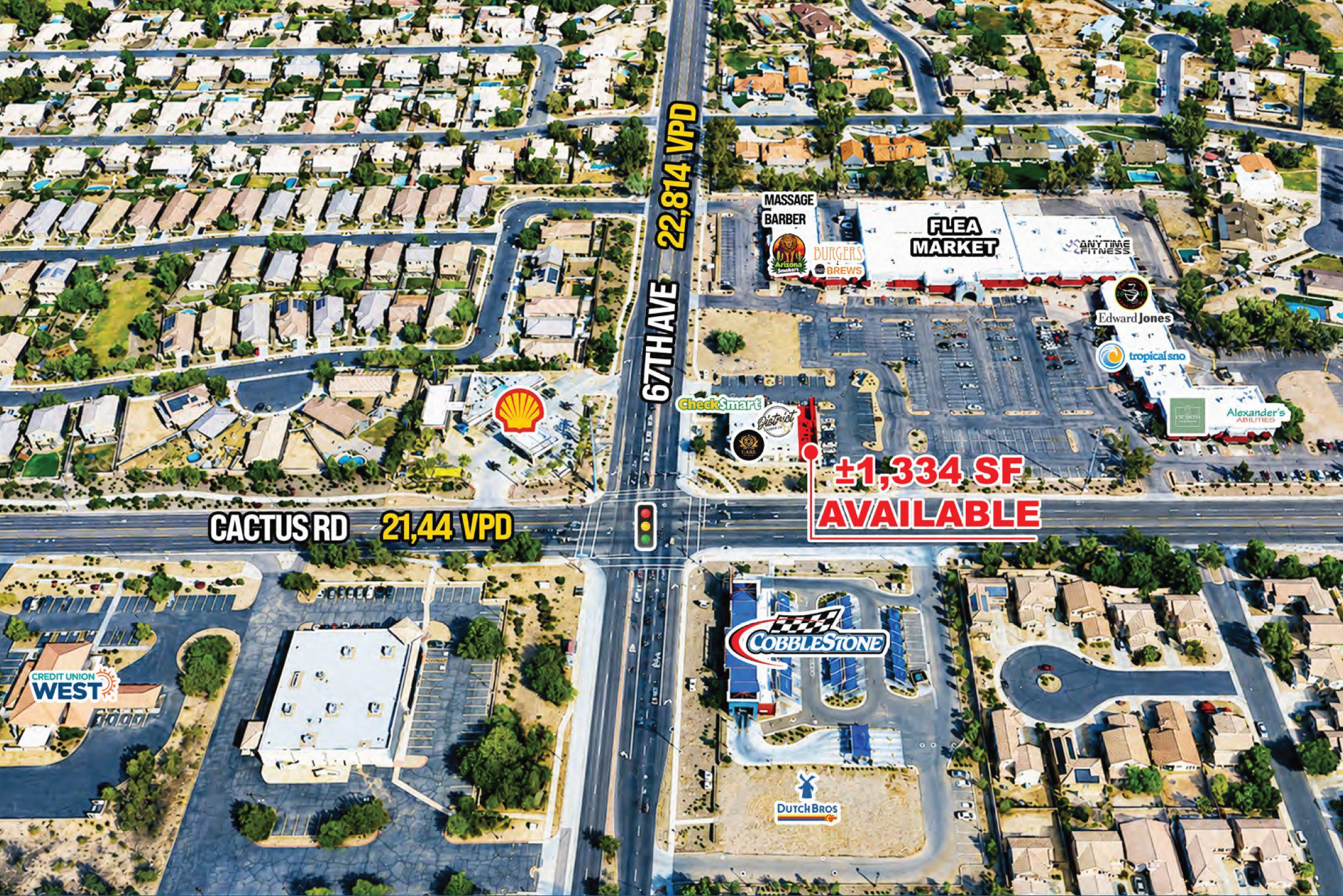 Cactus Rd and 67th Ave – NEC