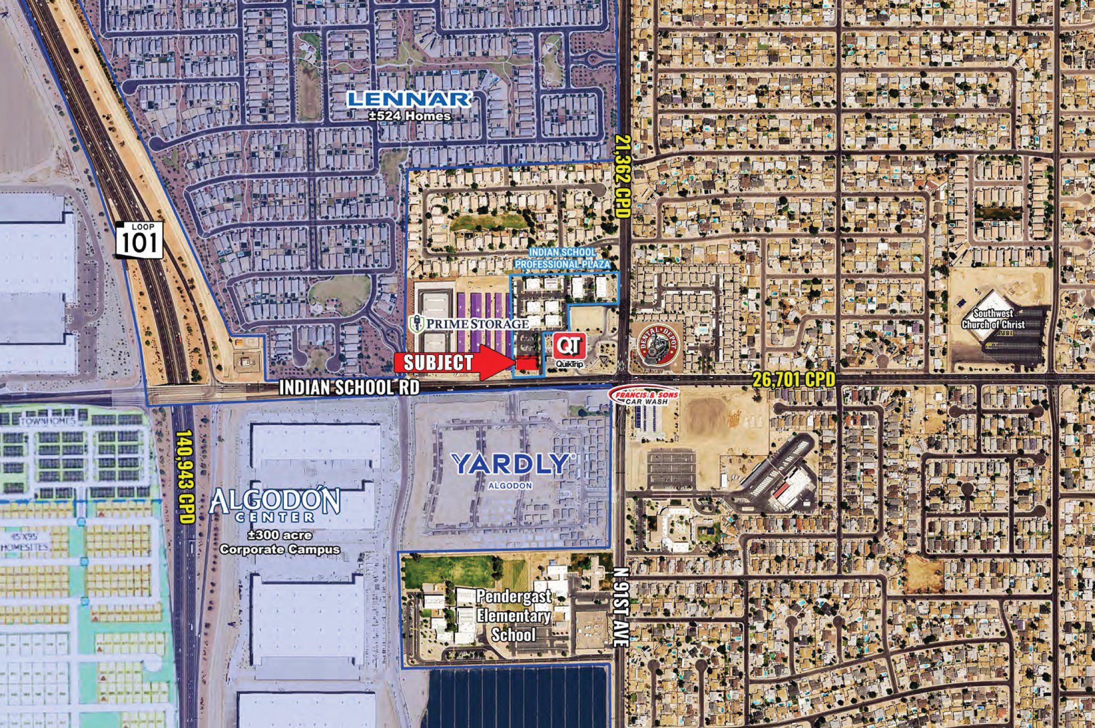 Indian School Rd and 91st Ave – NWC